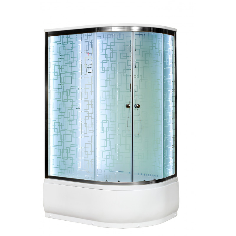 Душевая кабина DETO ЕМ4512 L с LED-подсветкой