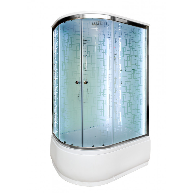 Душевая кабина DETO ЕМ4512 R с LED-подсветкой
