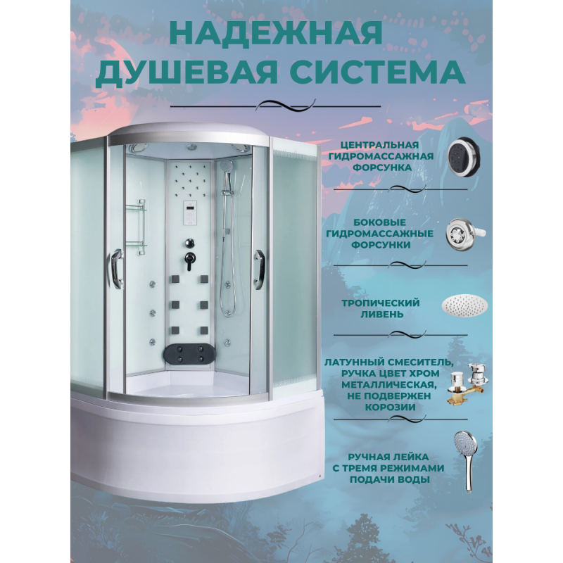Душевая кабина с поддоном	WW500 ALLER 904