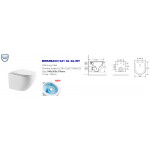 Унитаз с инсталляцией WeltWasser и кнопкой смыва (MARBERG 507 + MERZBACH 041 XL GL-WT + MAR 507 RD GL-WT)