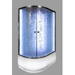 Душевая кабина DETO ЕМ4512 R N с LED-подсветкой