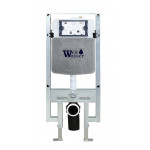 Унитаз с инсталляцией WeltWasser и кнопкой смыва (AMBERG 497 ST + MERZBACH 041 XL GL-WT + AMBERG RD-BL)