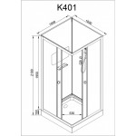 Душевая кабина DETO K401