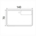 WEMOR 140/70/55 S 1400*700*550 мм Ванна акриловая прямоугольная