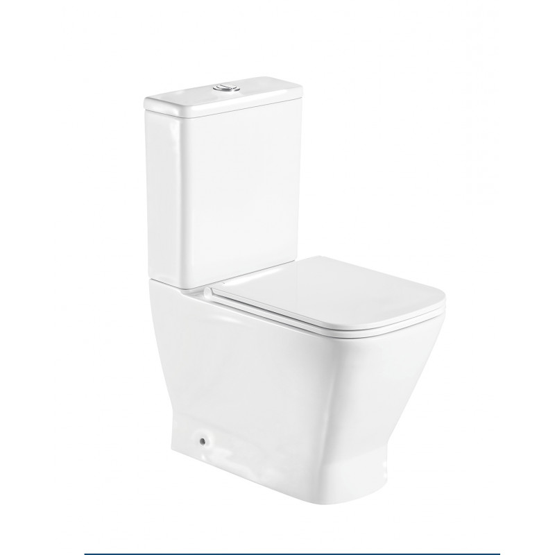 Унитаз-компакт безободковый WW ROTBACH 001 GL-WT